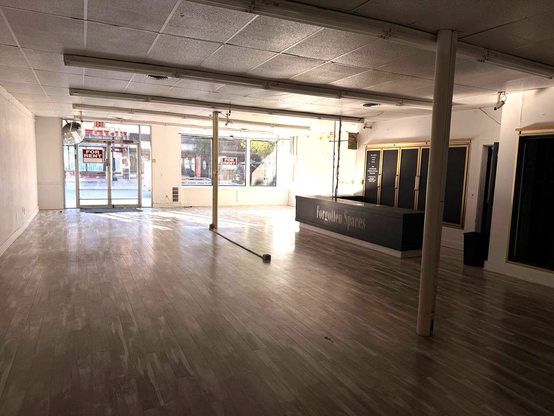 Wide view of the main sales floor