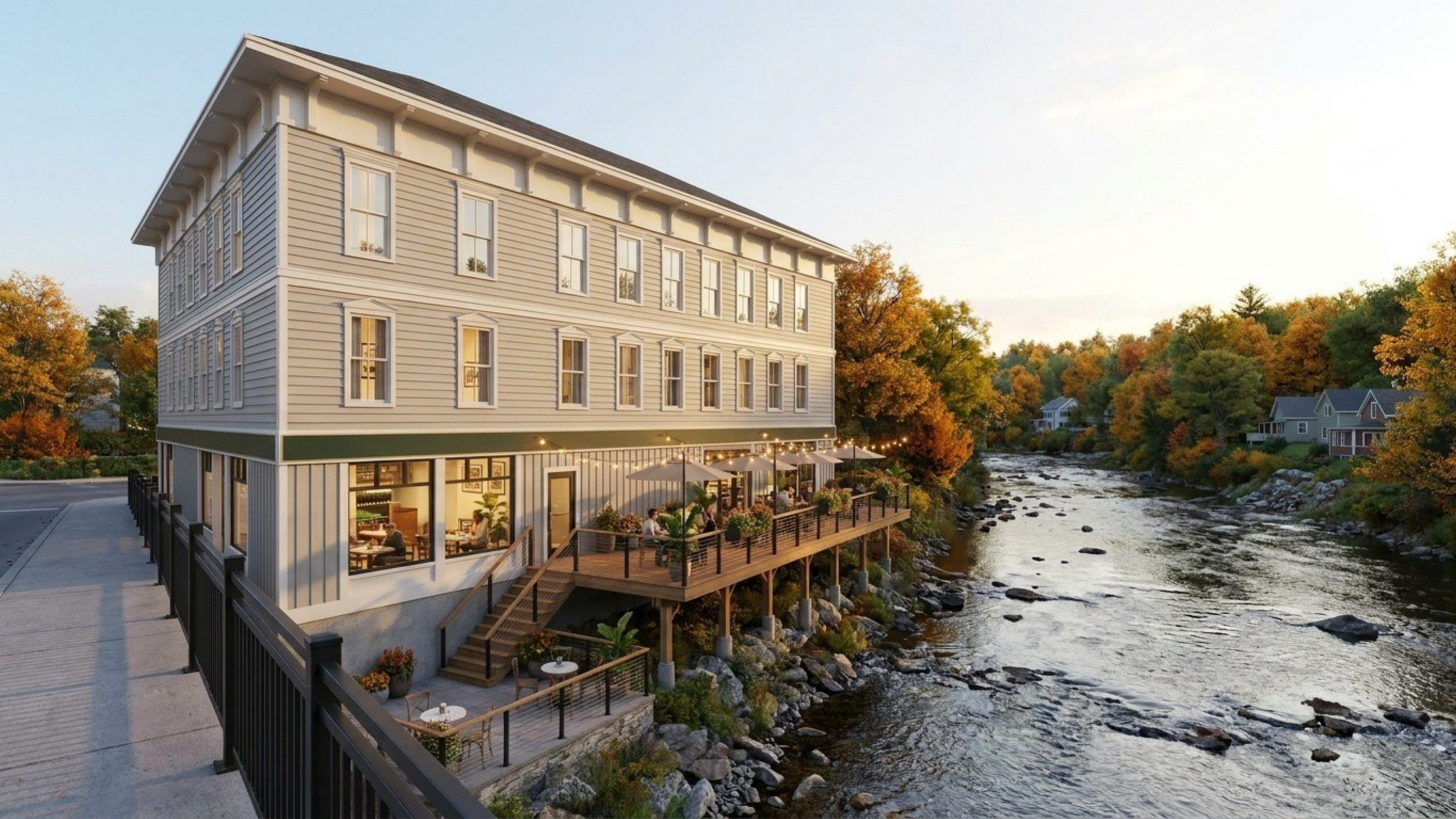 Architectural rendering of the Bridge building at 4817-19 Salina Street, Pulaski NY